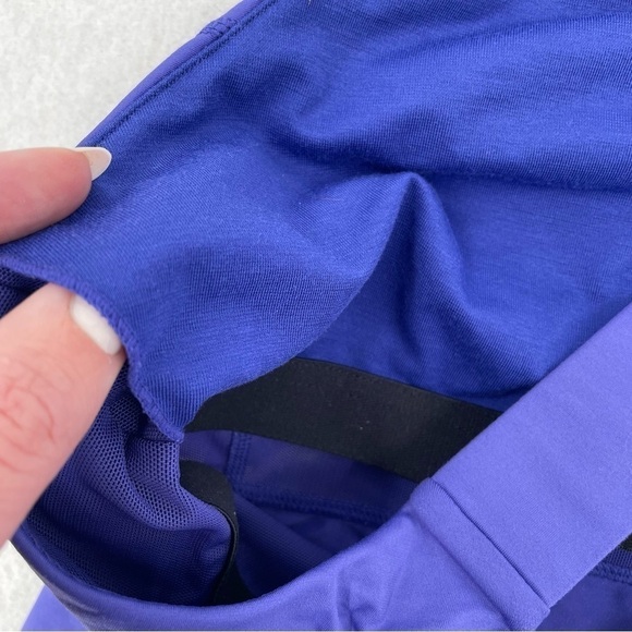 LULULEMON Women’s Athletic Tank Top Crisscross strap back with mesh purple sz 10 - Picture 3 of 10